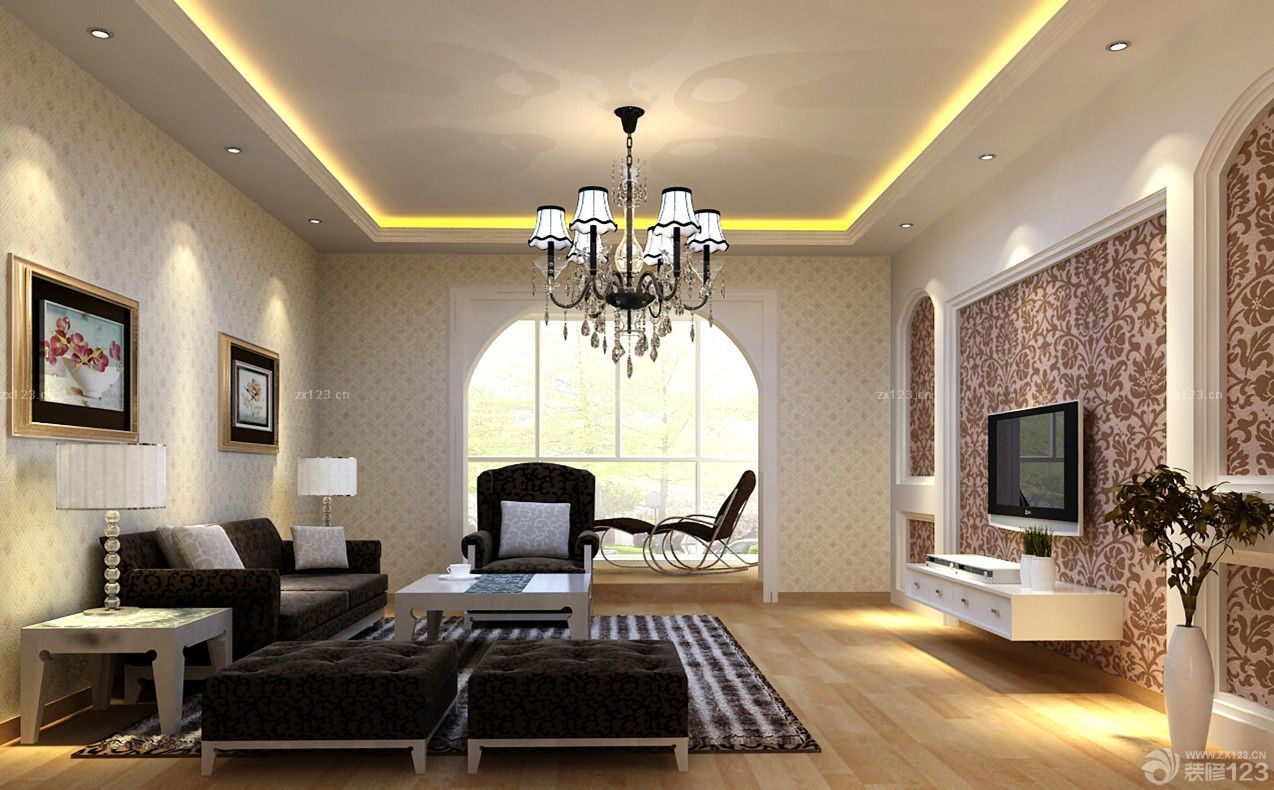 新古典风格客厅阳台改飘窗装修效果图欣赏