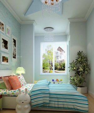 现代温馨家装130平室内儿童房墙纸装饰效果图欣赏