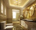 简约欧式风格家庭卫生间装修图片 
