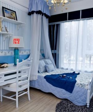 最新地中海风格设计10平米卧室装修图片