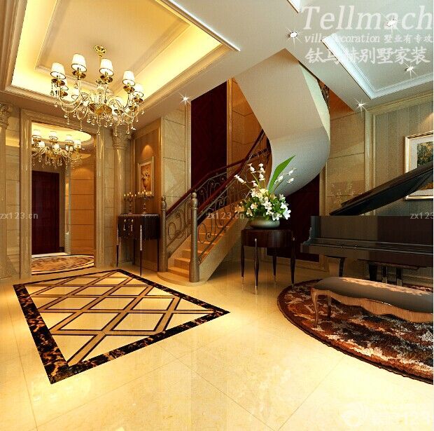 2025最新简欧式室内旋转楼梯装修设计图片