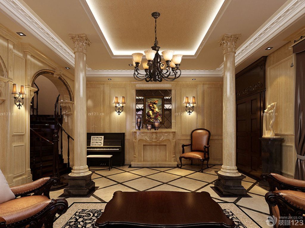 家庭混搭风格楼中楼客厅装修效果图大全2025图片