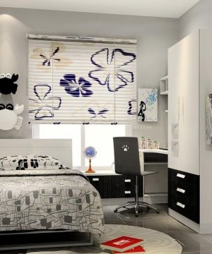 简约现代风格小房间卧室衣柜设计图片欣赏
