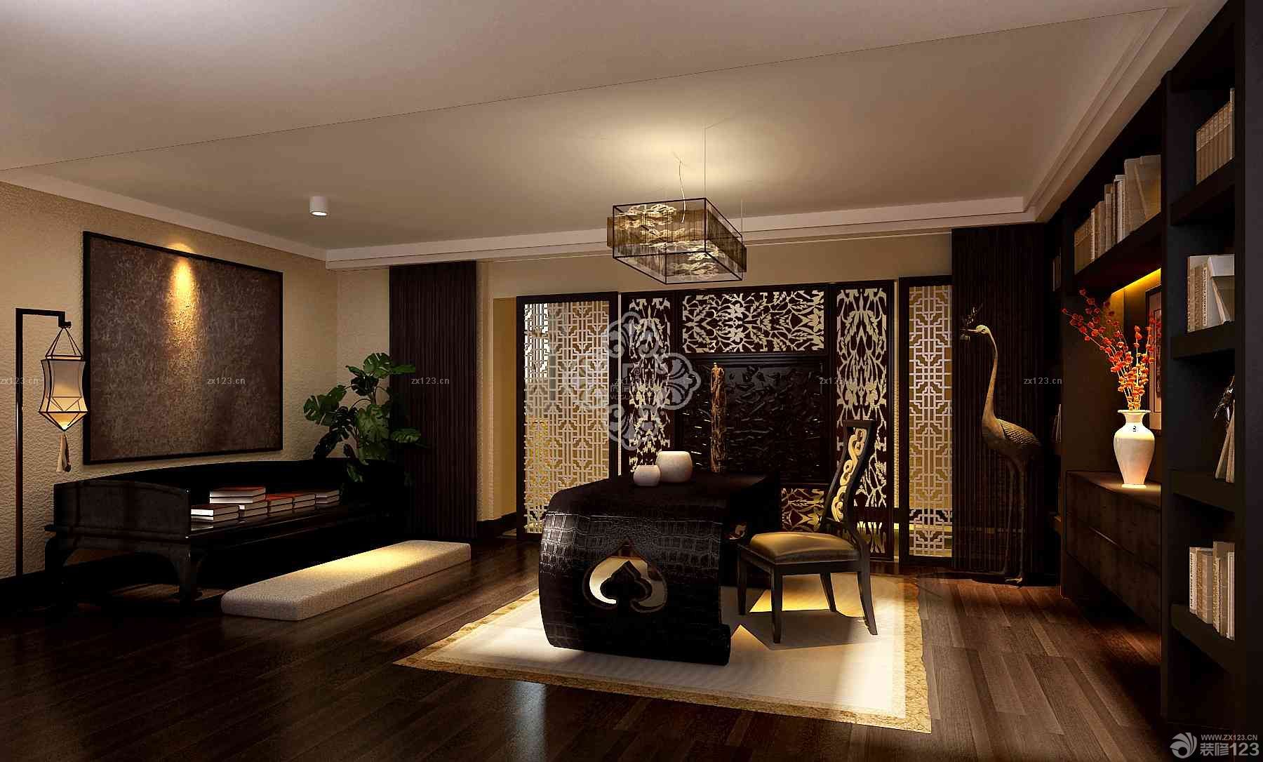 2025中式实木书柜图片