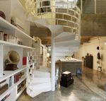 创意现代风格复式住宅室内楼梯扶手设计效果图欣赏