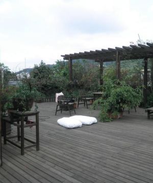 最新中式风格屋顶花园实景图片大全2025