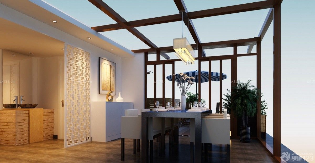 2025最新阳台餐厅阳光房设计图片展示