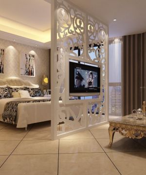 2025最新卧室米白色瓷砖铺贴效果图设计