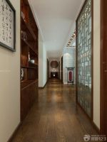 最新中式仿古装修走廊玄关设计图片