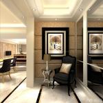 新古典风格2025客厅玄关效果图片