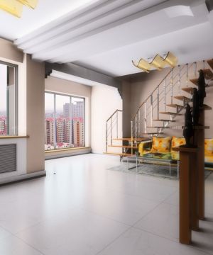2023最新现代简约室内不锈钢楼梯立柱设计实景图