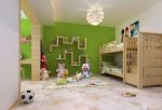140平米家居儿童房实木高低床设计图片欣赏