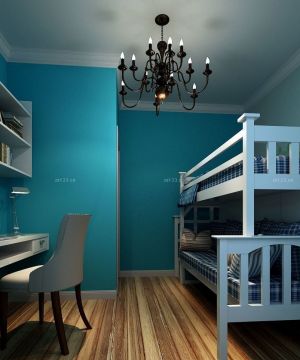 后现代风格卧室高低床设计效果图