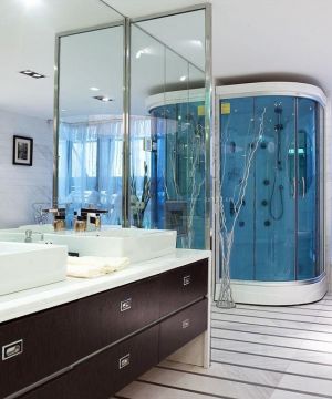 最新现代简约家庭浴室装修效果图大全2023图片