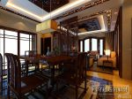 最新中式仿古装修家庭餐厅实木家具图大全