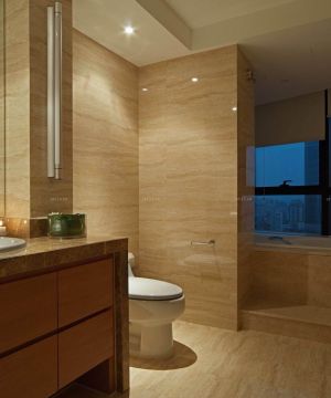 简约沉稳家居浴室装修效果图大全2025图片