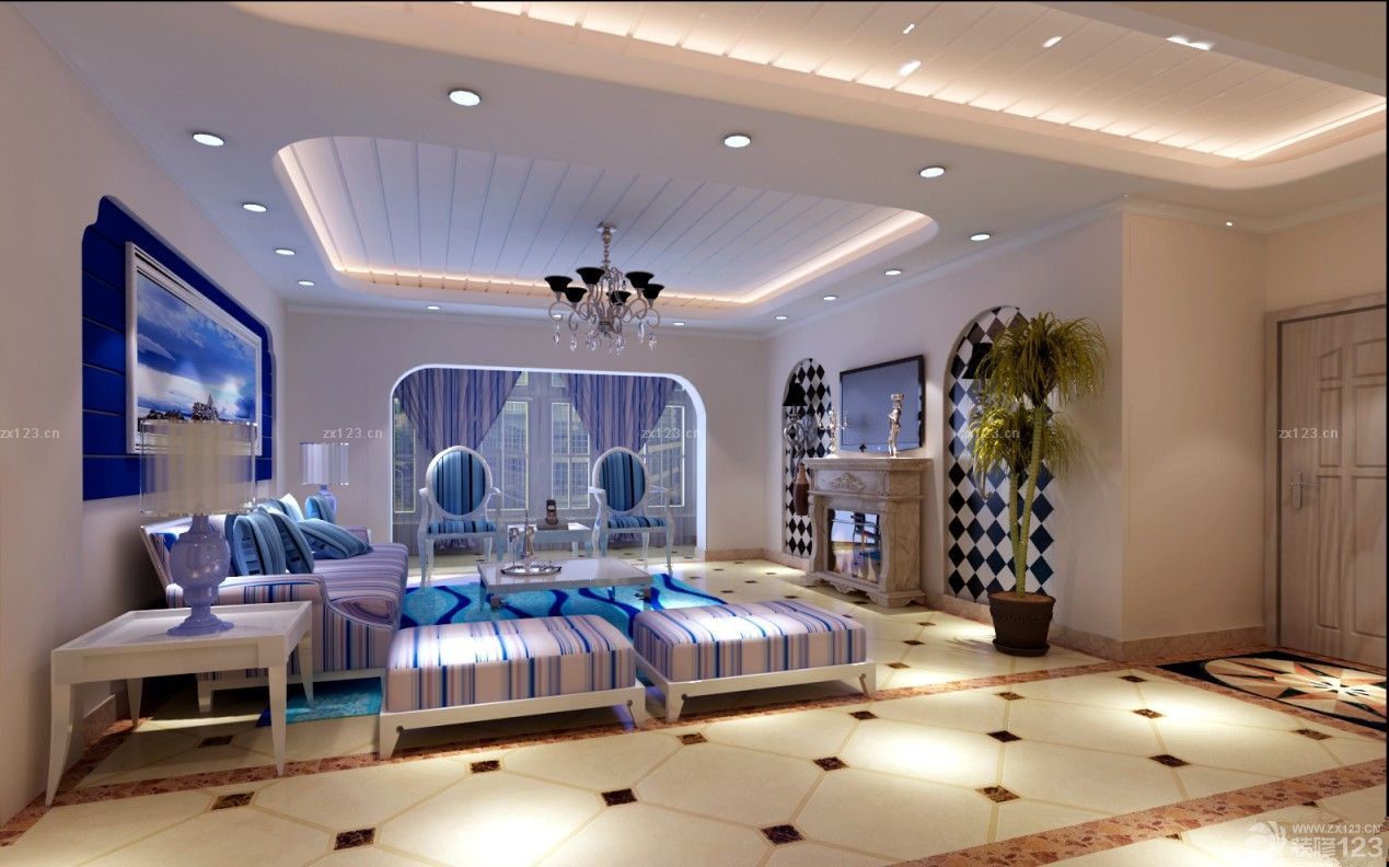 地中海风格阳台门洞装修效果图欣赏