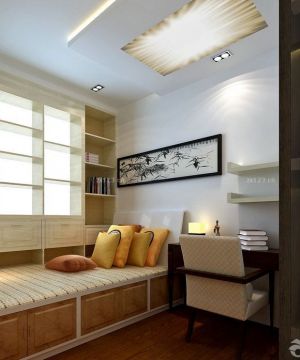 榻榻米卧室室内吊顶设计效果图欣赏