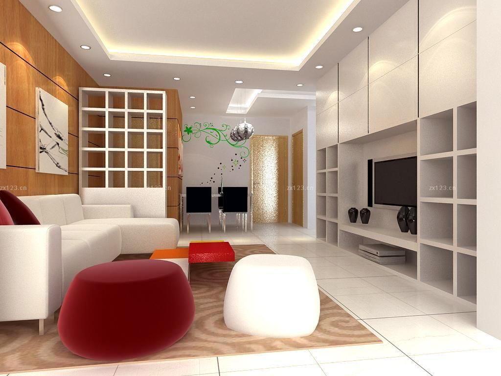 最新现代简约客厅电视组合柜设计案例大全