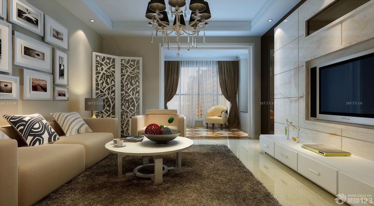 最新2025客厅现代屏风设计效果图