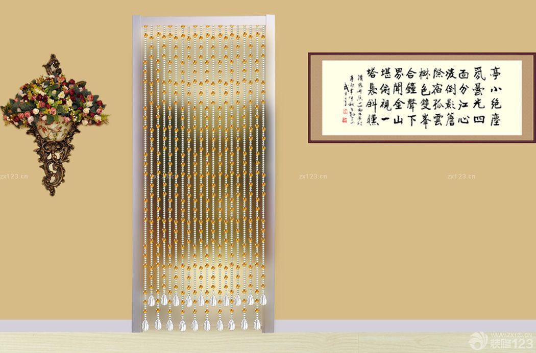 2025经典家装水晶门帘设计图片展示