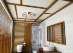最新东南亚风格小浴室吊顶铝扣板图片大全