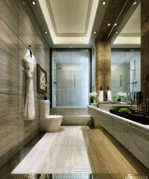最新现代时尚2023浴室装修效果图欣赏