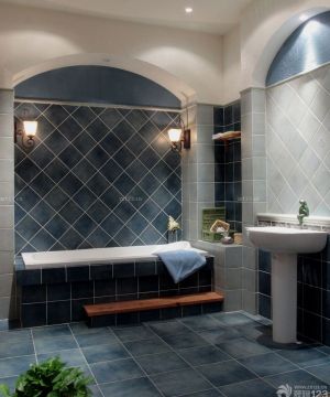2023室内浴室复古装饰效果图