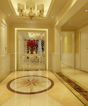 后现代风格2025客厅玄关效果图欣赏