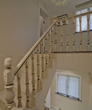 沉稳风格室内阁楼楼梯设计图片大全2023