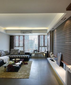 2023简约家装设计最新客厅转角沙发装修图片欣赏