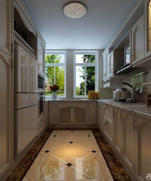 2023最新厨房地面瓷砖装饰效果图