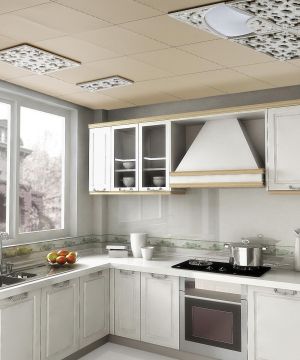 欧式风格厨房吊顶铝扣板效果图