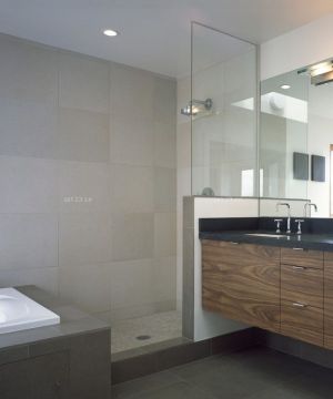 现代简约风格家装浴室瓷砖装修效果图