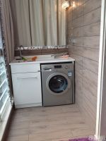 沉稳现代阳台洗衣机装修效果图