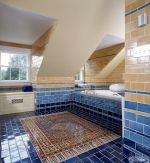 最新家庭欧式阁楼浴室装修实景图