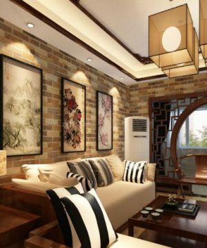 禅意中式风格室内门洞设计效果图