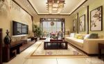 最新中式仿古装修新房客厅实木茶几图欣赏