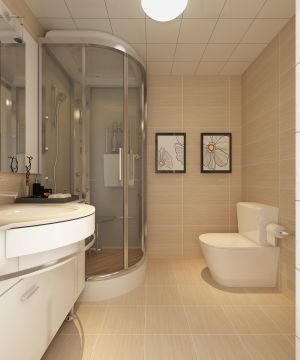 最新现代风格家庭卫生间装修图片2023