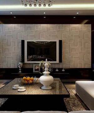 现代设计风格客厅室内电视背景墙装修效果图