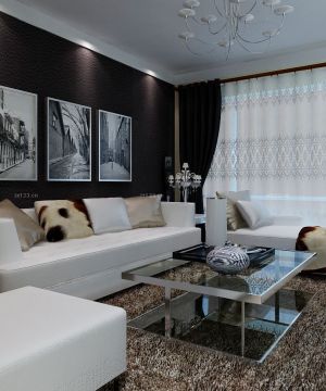 2025经典客厅背景墙装饰实景图