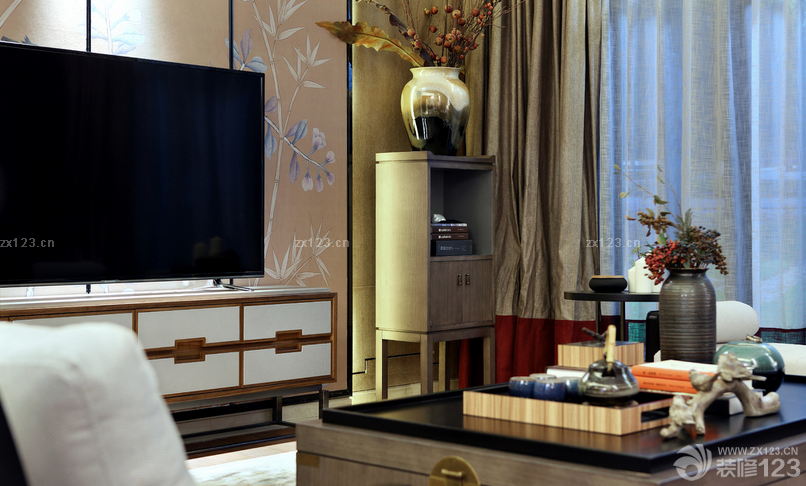 中式电视背景墙设计图片大全