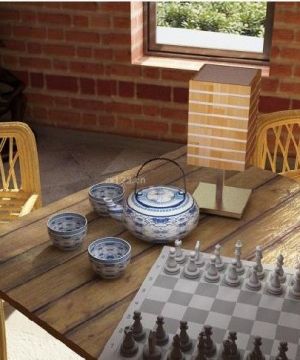 茶楼包间室内象棋布置图欣赏