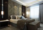 最新现代风格颜色搭配大卧室床头背景墙设计图