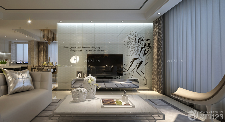 欧式电视背景墙设计效果图大全