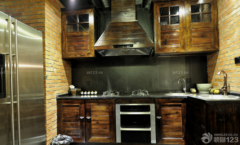 2025混搭风格厨房橱柜设计效果图