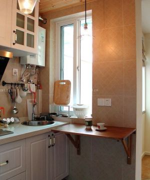 80平米混搭风格厨房挂件实景图欣赏