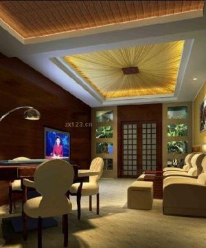 最新东南亚风格设计酒店包间室内麻将效果图欣赏