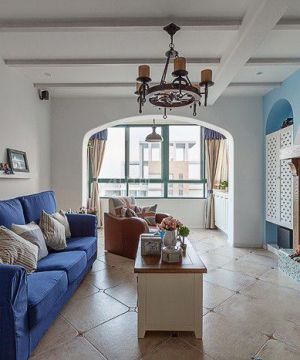 地中海风格最新家装客厅装修效果图大全