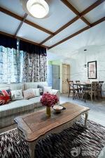 80平客厅餐厅隔断设计图片欣赏